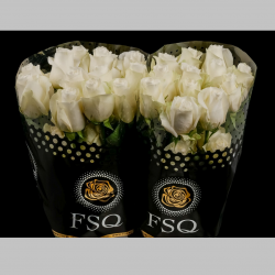 Trandafiri Ecuador Albi, 40 cm